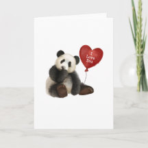 Panda I Love You Card