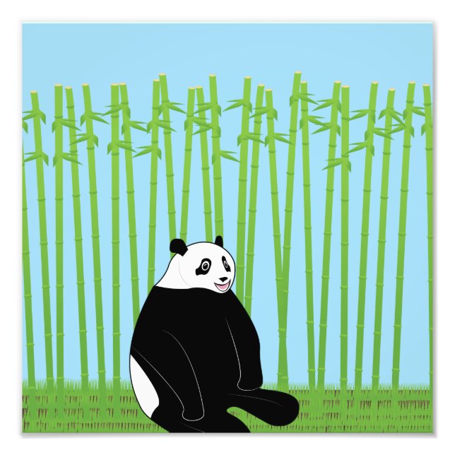 Panda in a Bamboo Forest print (Front)