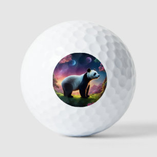 Panda in a Fantasy Garden Golf Balls