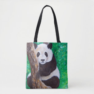Panda in a Tree Tote Bag