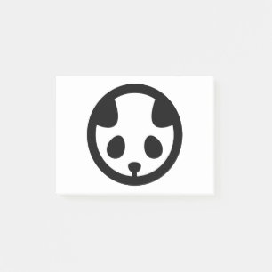 Panda in circle post-it notes