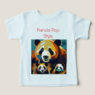 Panda In Pop Style shirt Design