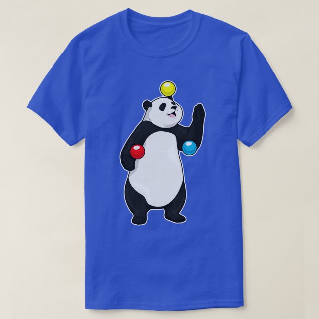 Panda Juggler Juggle T-Shirt (Design Front)