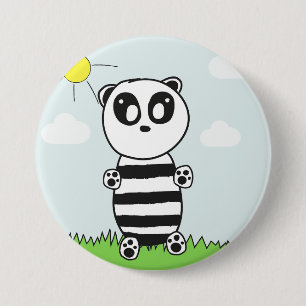 Panda Kids  7.5 Cm Round Badge