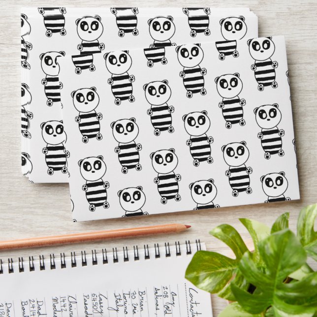 Panda Kids  Envelope (Stacked)