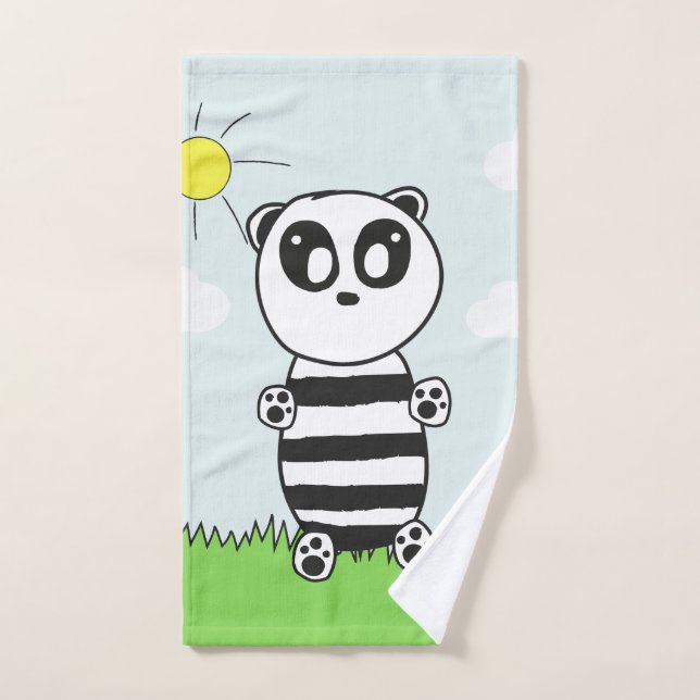 Panda Kids  Hand Towel (Hand Towel)