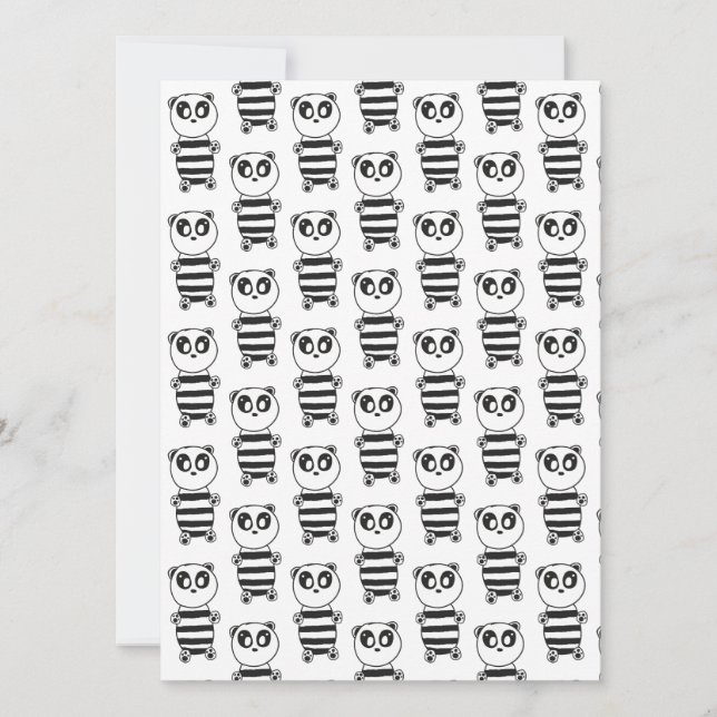 Panda Kids   Invitation (Front)