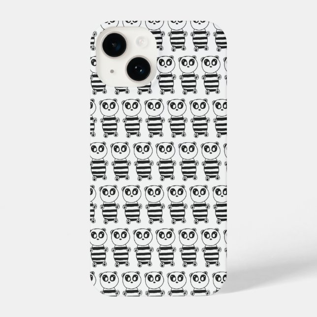 Panda Kids   iPhone Case (Back)