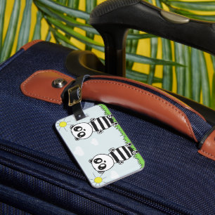 Panda Kids Luggage Tag