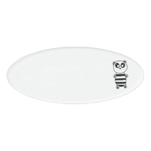 Panda Kids   Name Tag