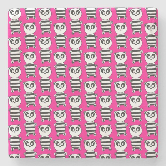 Panda Kids  Stone Coaster (Front)