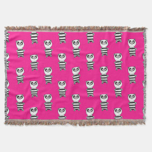 Panda Kids  Throw Blanket