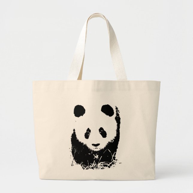Panda Large Tote Bag (Front)