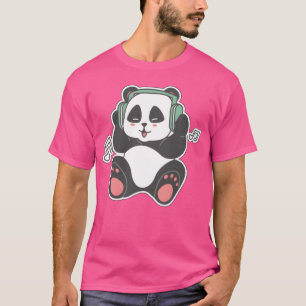 Panda listening to music friend T-Shirt