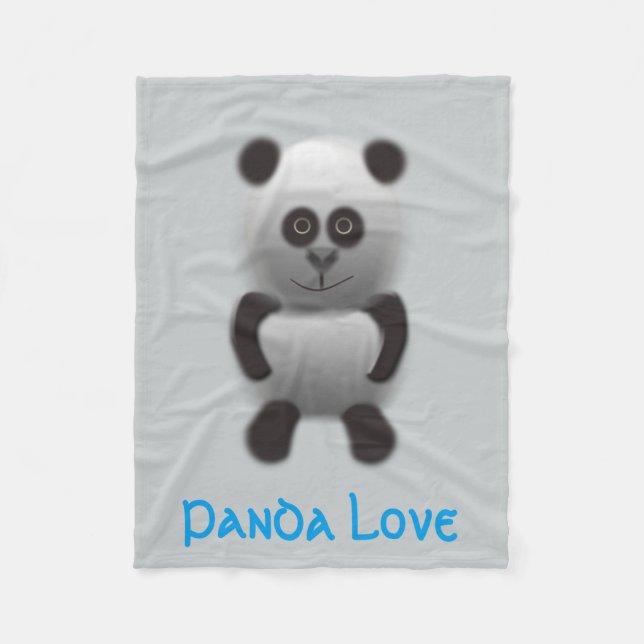 panda love fleece blanket (Front)