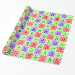Panda Love Glossy Wrapping Paper