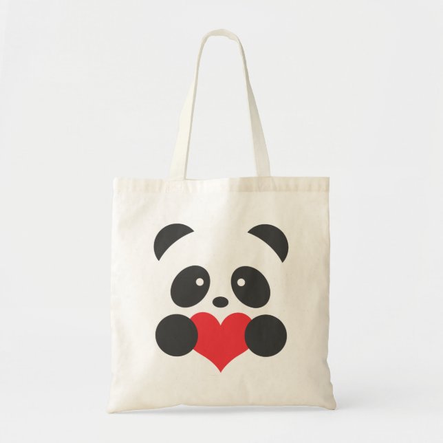 Panda love tote bag (Front)