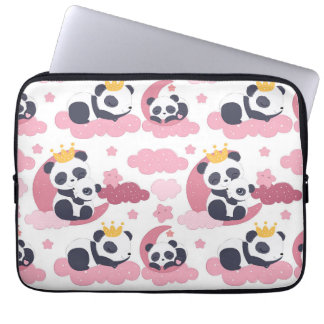 Panda Lover | I Am Nicknamed As Panda Laptop Sleeve
