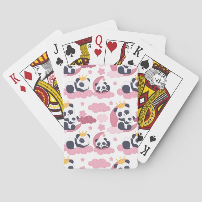 Panda Lover | I Am Nicknamed As Panda Playing Cards (Back)