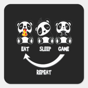 Panda Lover   Keep Calm And Love Panda Square Sticker