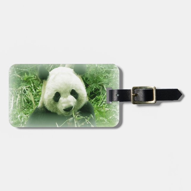 Panda Luggage Tag (Front Horizontal)