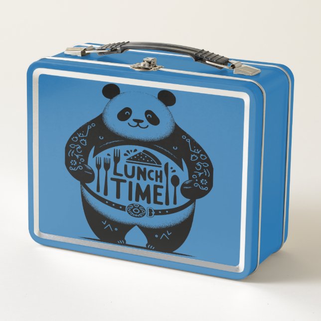 Panda Lunch Box - Crunch, Munch, Smile! (Front)