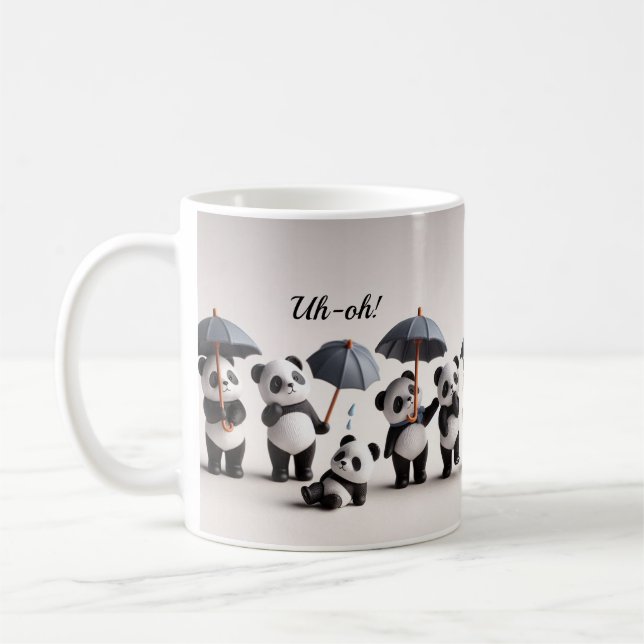 Panda Magic: A Mug Full of Cuteness Coffee Mug (Left)