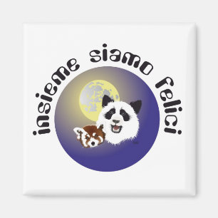 Panda Meeting Magnet