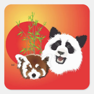 Panda Meeting stickers