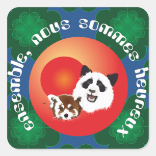 Panda Meeting stickers