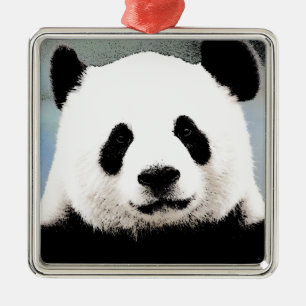 Panda Metal Tree Decoration