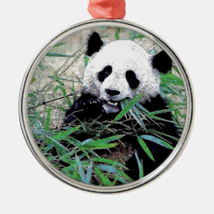 Panda Metal Tree Decoration