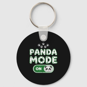 Panda Mode On Funny Animal Bear Lover Owner Costum Key Ring