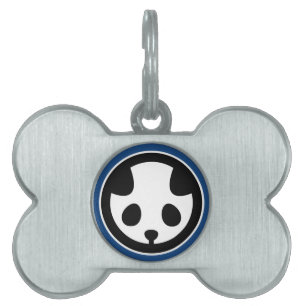 Panda mon pet ID tag