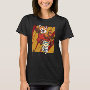 Panda Monium Hamming It Down Red Panda T-Shirt