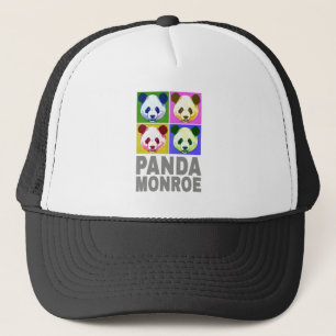Panda Monroe Bear Pop Art Portrait Trucker Hat