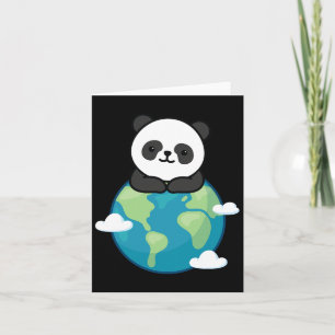Panda Mother Earth Day Funny For Planet Environmen Card