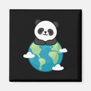 Panda Mother Earth Day Funny For Planet Environmen Magnet