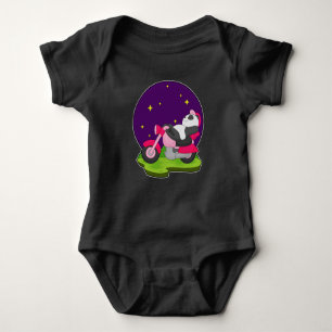 Panda Motorcycle Baby Bodysuit