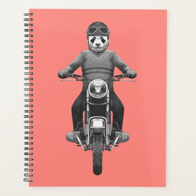 Panda Motorcyle Rider Planner (Front)