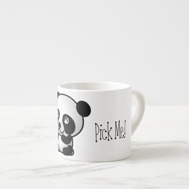 Panda Mug! Espresso Cup (Front Right)