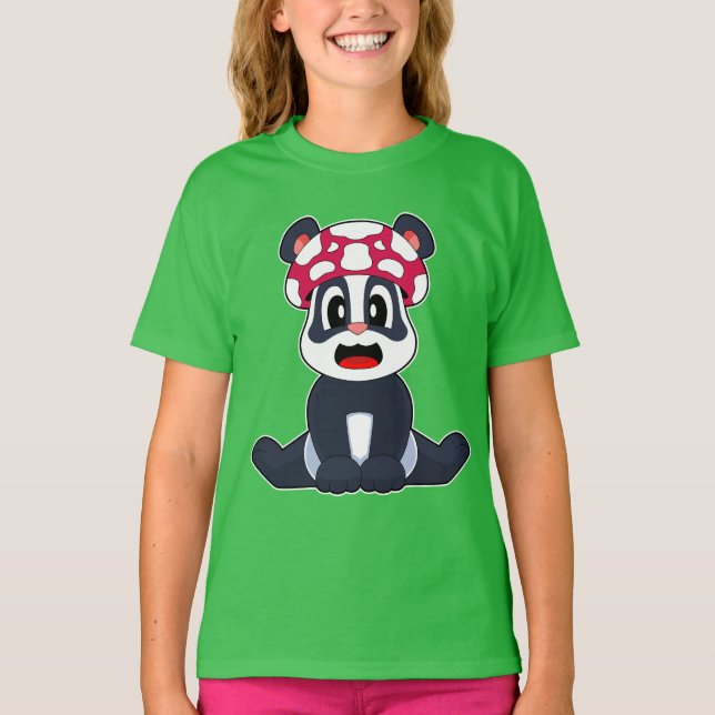Panda Mushroom T-Shirt (Front)