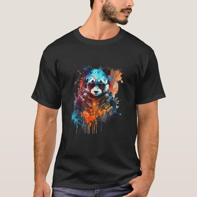 Panda Music DJ Controller Gaming Panda 6 T-Shirt (Front)