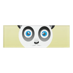 Panda Name Tag