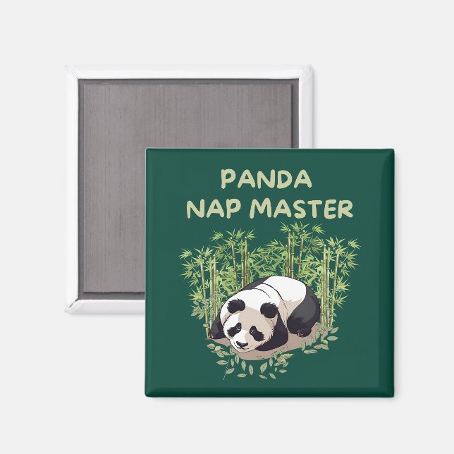 Panda Nap Master Magnet (Front/Back)