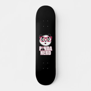 Panda Nerd Girl Skateboard