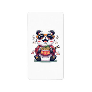 Panda Noodles Label