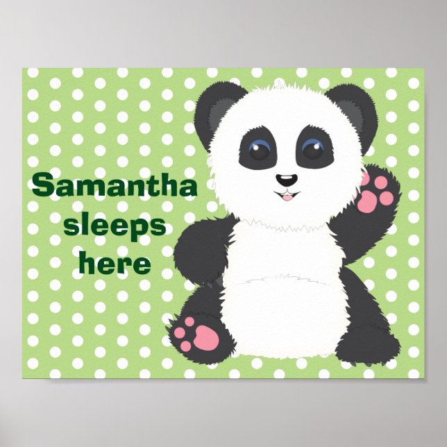 Panda nursery poster (Front)
