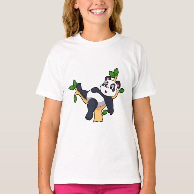 Panda on Tree T-Shirt (Front)
