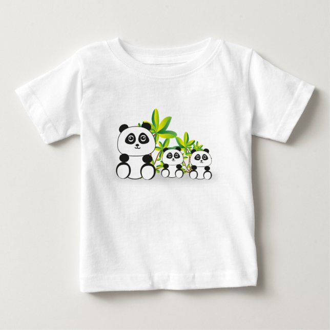 Panda, Panda Bear, Bear Baby T-Shirt (Front)